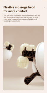 USB-C Rechargeable Kneading Massage Hot Compress Shiatsu Back Shoulder Neck Massager for Pain Relief - V.I.P Digital Presence