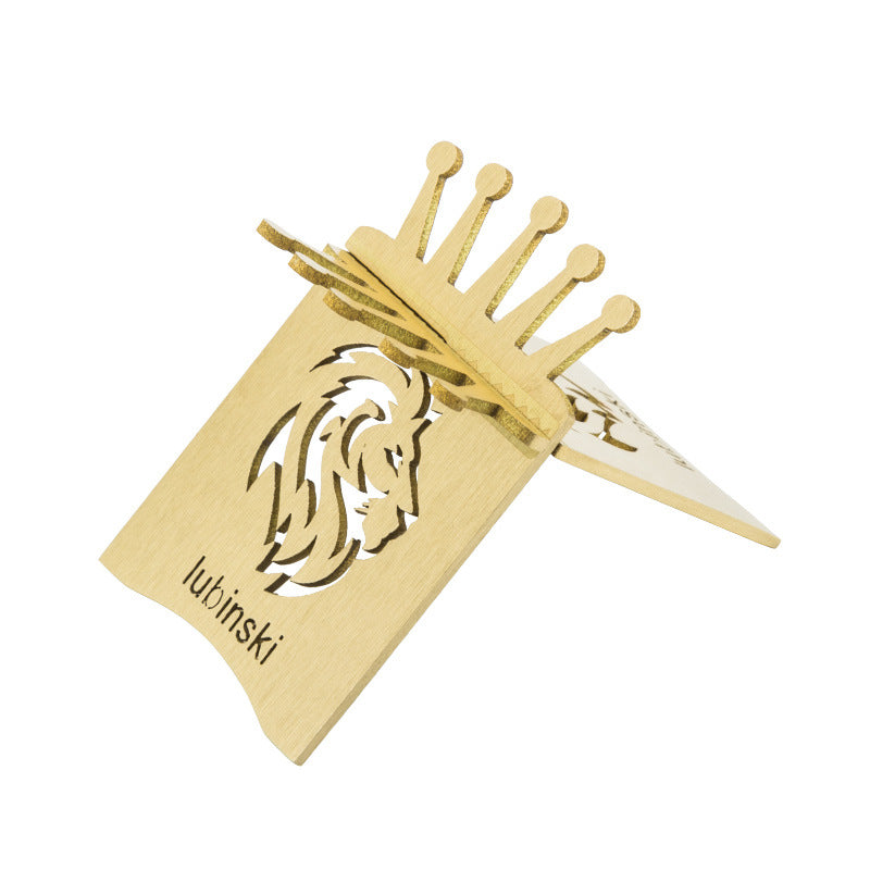 Cigar holder portable metal brass electroplated carbon fiber display cigar holder - V.I.P Digital Presence