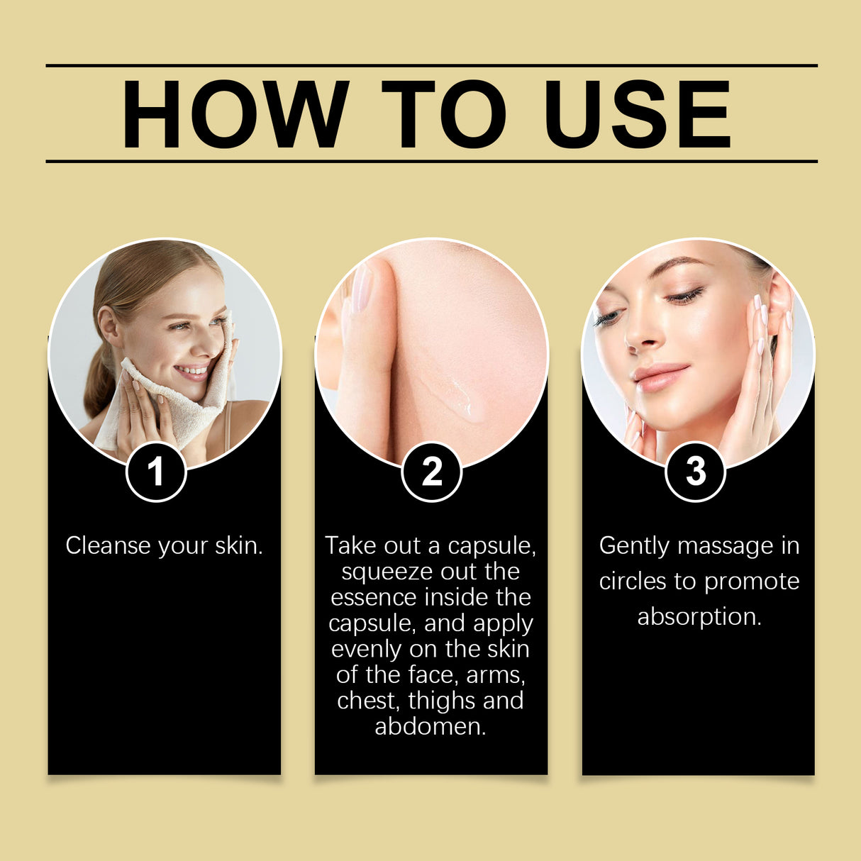 Bee Venom Facial Care Capsules Nourish, Moisturize, Improve Skin's Youthful Vitality And Firming Skin Care Capsules