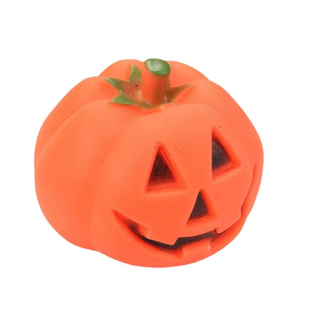 Halloween Pumpkin Toy for Pets - Interactive Rubber Toy with Sound for Dogs to Chew and Play - V.I.P Digital Presence