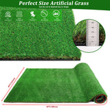 4FTX6FT outdoor artificial grass running blanket, thick and realistic fake grass roll with a pile height of 1.38 inches - V.I.P Digital Presence