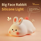 Silicone Night Lights Cute Rabbit Patting Lamp Rechargeable Timing Sleeping Night Lamp Holiday Party Decor Kids Gift Night Light - V.I.P Digital Presence