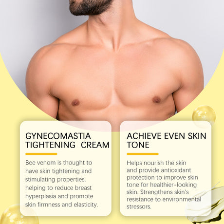Bee Venom Chest Firming Massage Cream Men's Chest Treatment Firming Chest Massage Body Cream - V.I.P Digital Presence