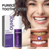 Purple Whitening Toothpaste, Clean Stains Gums Care Breath Fresh White Toothpaste - V.I.P Digital Presence