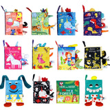 Juguetes para bebés, libros de tela tridimensionales que no se pueden romper, lavables, libros de papel con sonido para la iluminación infantil.