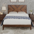 Mid-Century Modern Platform Bed Wood Slat Support with No Box Spring Needed,Full, Walnut - V.I.P Digital Presence