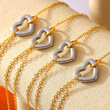 18K Gold-Plated Heart Bracelet - V.I.P Digital Presence