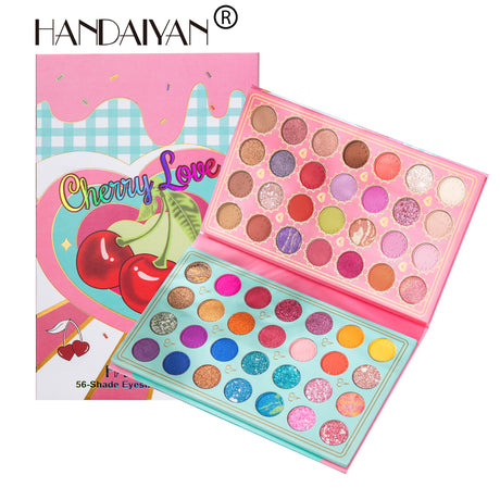 HANDAIYAN 56 Color Makeup Eyeshadow Palette Pearlescent Matte Sequins Eyeshadow Man Show Stage Makeup - V.I.P Digital Presence