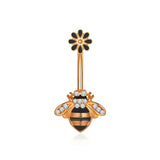 Navel Ring Creative Bat Bee Navel Buckle Navel Ring Body Piercing Jewelry - V.I.P Digital Presence