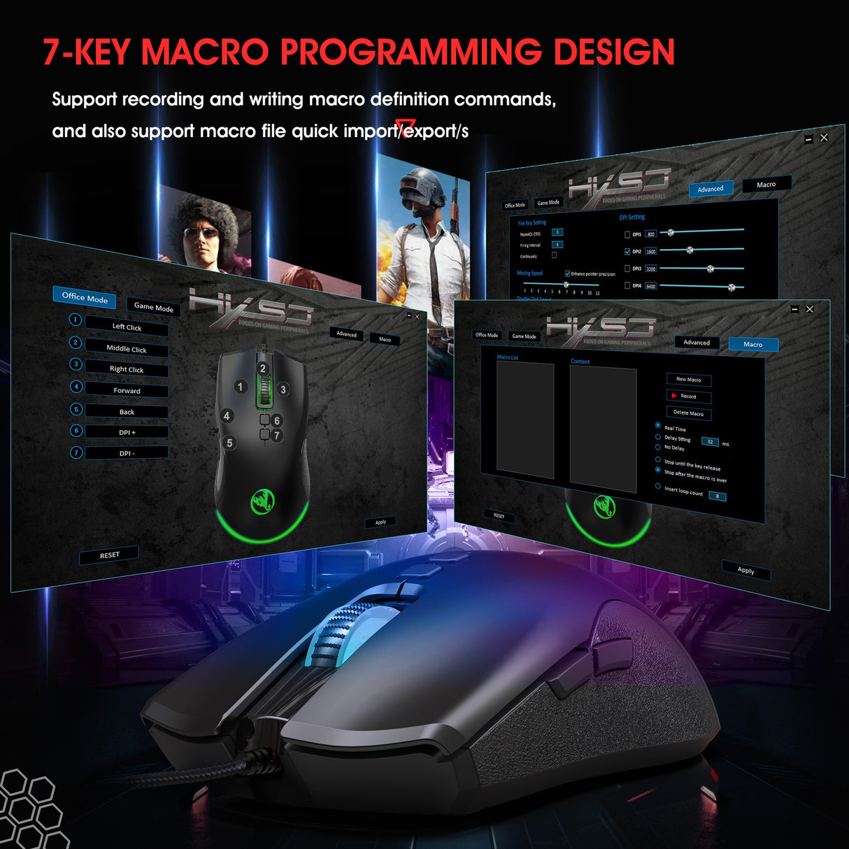 Esports Colorful Luminous Wired Mouse USB Laptop CF LOL Gaming Mouse - V.I.P Digital Presence