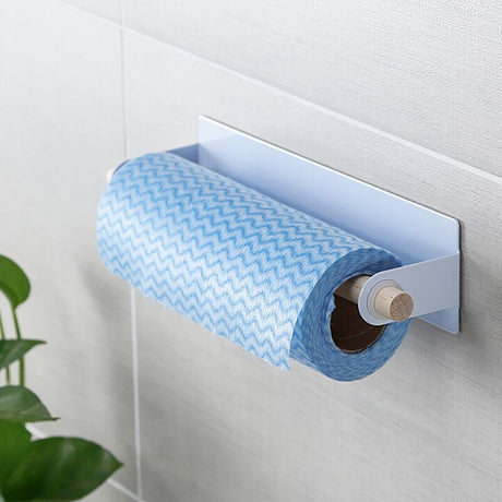 Top Quality Paper Holders Towel Storage Rack Paste type non-perforated iron towel bar tissue holder Wall Mounted Roll Paper Hold - V.I.P Digital Presence