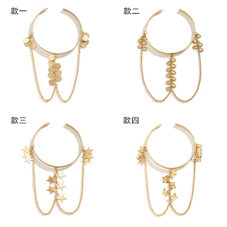 Ethnic style, personalized metal iron chain, arm chain, niche, simple, open-ended arm bracelet, arm ring, female - V.I.P Digital Presence