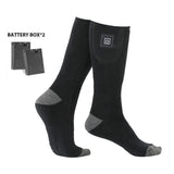 Winter Electric Heating Socks With Battery Box Rechargeable Anti-Cold Men Thermal Heated Foot Warmer Outdoor Camping Ski Sports - V.I.P Digital Presence