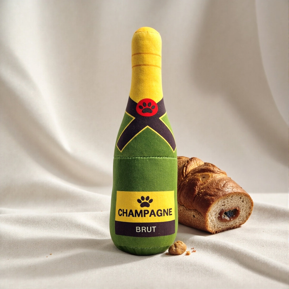 Dog Toy Realistic Wine Bottle Chew-Resistant Self-Entertainment Plush Toy for Cats and Dogs Teeth Cleaning Sound-Making Toy - V.I.P Digital Presence