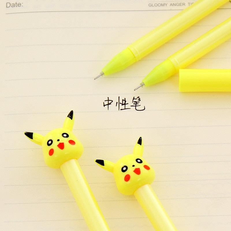 2pc Cartoon Kawaii Cute Plastic Pokemon Gel Pens For Kids Novelty Gift Korean Stationery Office School Supplies - V.I.P Digital Presence