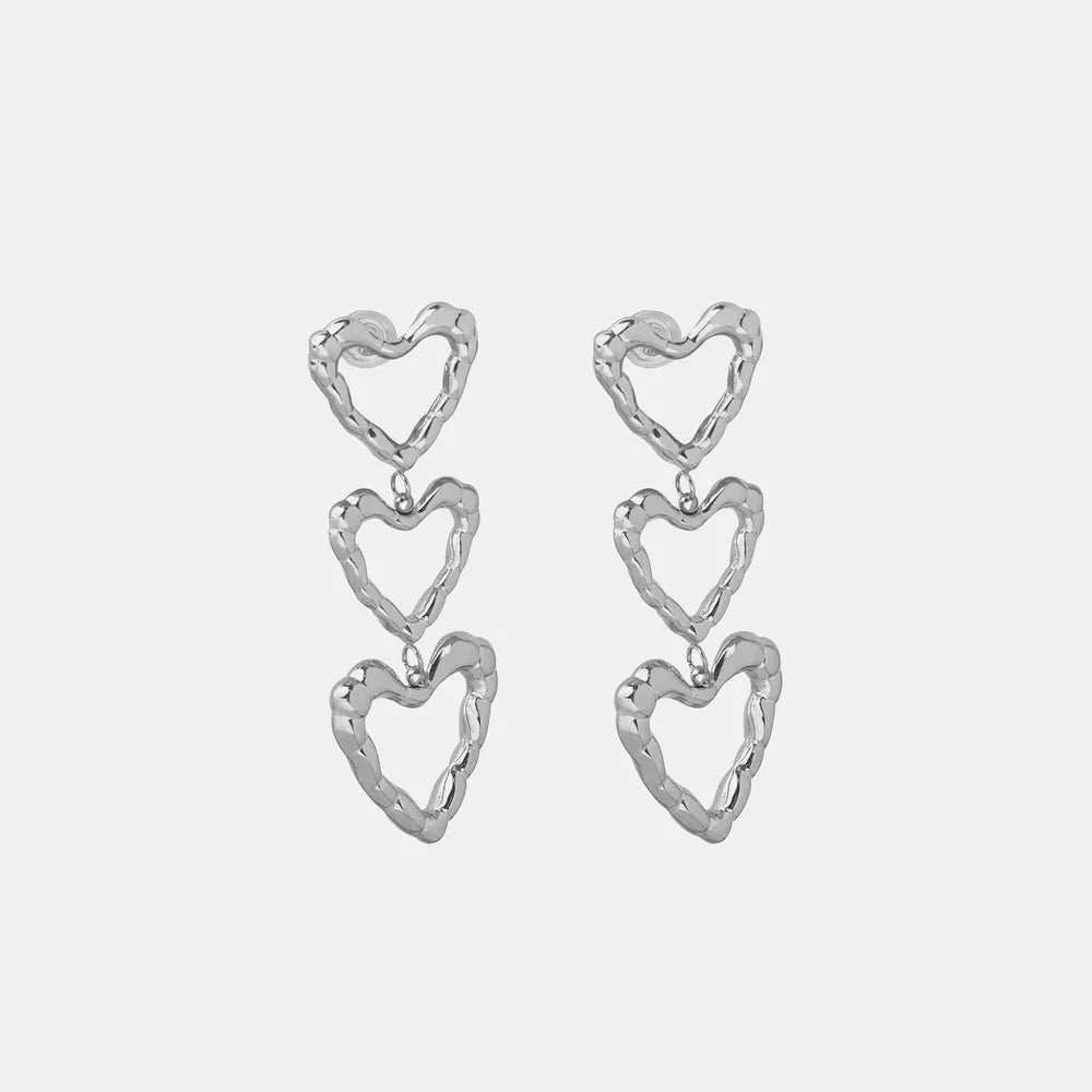 Titanium Steel Heart Earrings - V.I.P Digital Presence