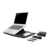 Laptop Bag PU Leather Sleeve Bag Waterproof Case For Macbook Air Pro 13 15 Portable Laptop Notebook Bag With Support Frame - V.I.P Digital Presence