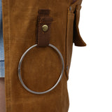 Long heavy-duty waxed canvas tool apron, carpenter apron, carpenter waterproof 18 ounces, fully adjustable - V.I.P Digital Presence