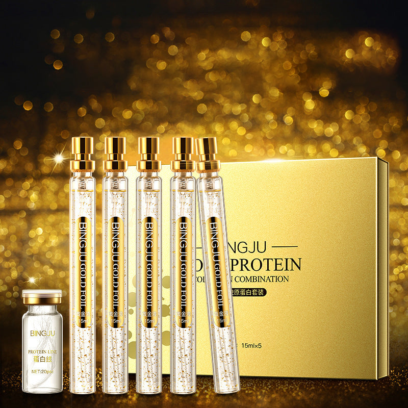 Ice Chrysanthemum Gold Protein Line Line Engraving Facial Light Lines Lifting Firming Micro-Engraving Set Box Skin Care Products - V.I.P Digital Presence