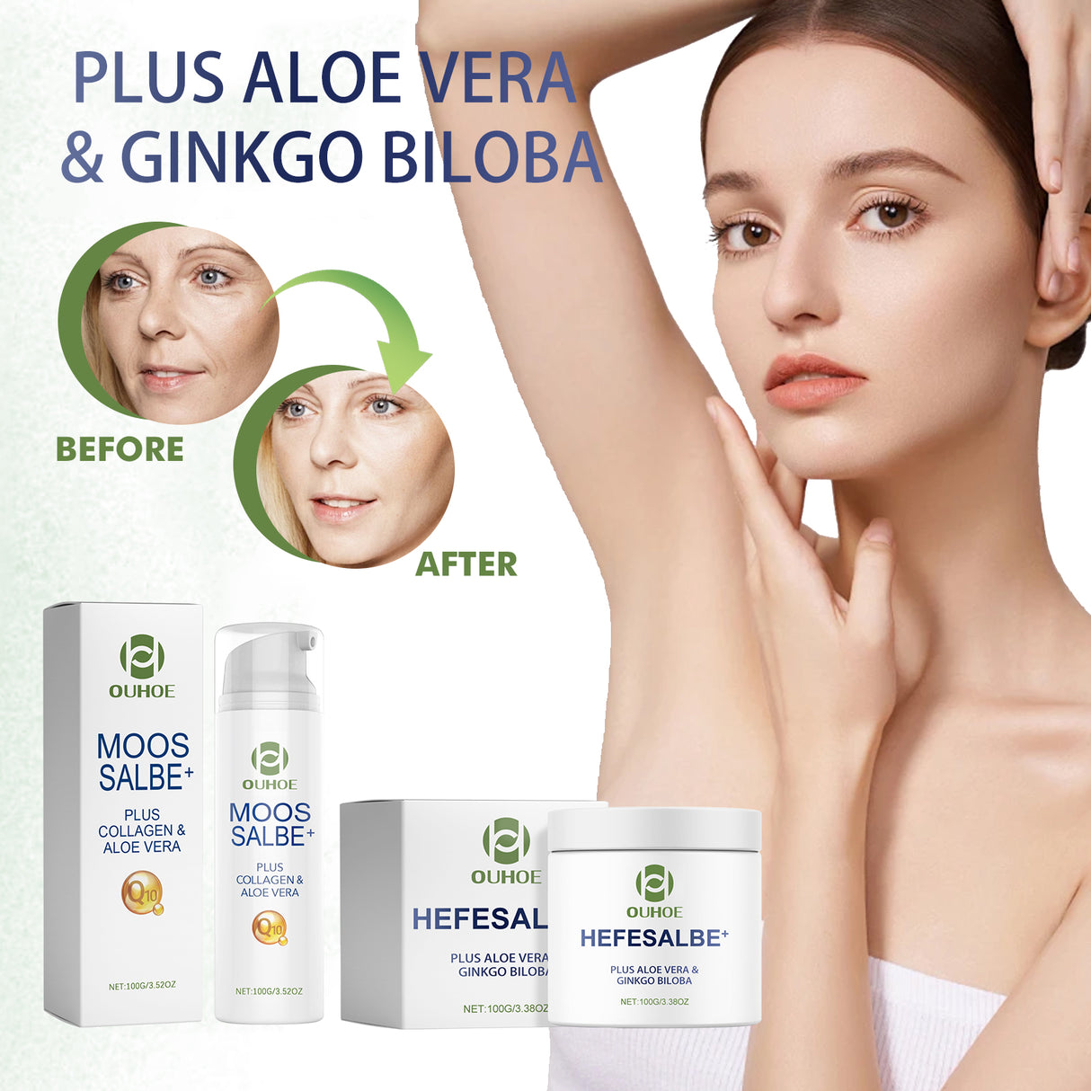 Plus Aloe Vera & Ginkgo Biloba, Anti-Aging And Smoothing Fine Lines & Wrinkles Facial Line Firming Facial Anti-Wrinkle Cream - V.I.P Digital Presence