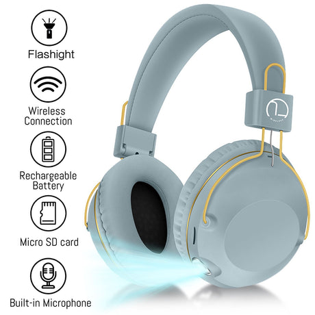 B863 Wireless Headset Bluetooth Headset Long Life Illuminated Music Headset Folding Storage - V.I.P Digital Presence