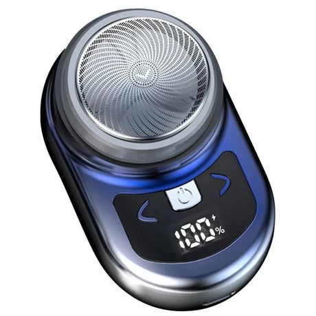 Portable Electric Shaver Pocket Shaving For Men Mini Beard Shaver LCD Power Display Rechargeable Travel Home Shaver Easy Install - V.I.P Digital Presence