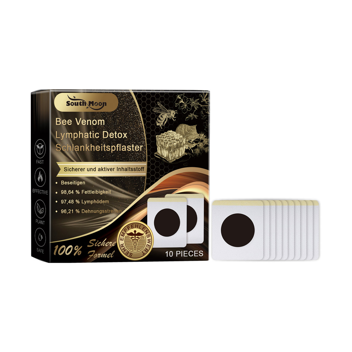 Bee Venom Lymphatic Detox Schlankheitspflaste, Bee Venom Lymphatic Detox Slimming Patch Shaping Slimming Increase Vitality Digestion Health Detumescence Slimming Body Shaping - V.I.P Digital Presence