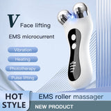 Roller face slimming instrument EMS light therapy home facial V face beauty instrument lifting and firming electric face massager - V.I.P Digital Presence
