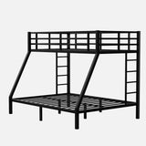 Metal Twin XL over Queen Bunk Bed for Teens and Adults,Space-Saving/Noise Reduced/No Box Spring Needed - V.I.P Digital Presence