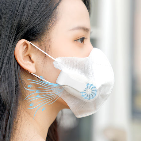 Net Celebrity Fan Mask Fan Mini Portable Children's Mask Anti-Stuffy Instead Of Breathing Valve Usb Charging Smart Fan - V.I.P Digital Presence