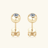 Moissanite 925 Sterling Silver Stud Earrings - V.I.P Digital Presence