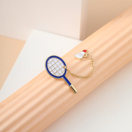Fashion Cartoon Badminton Brooch pin Badge Sports Equipment table Tennis Fashion Jewelry Wholesale Gift athletes - V.I.P Digital Presence