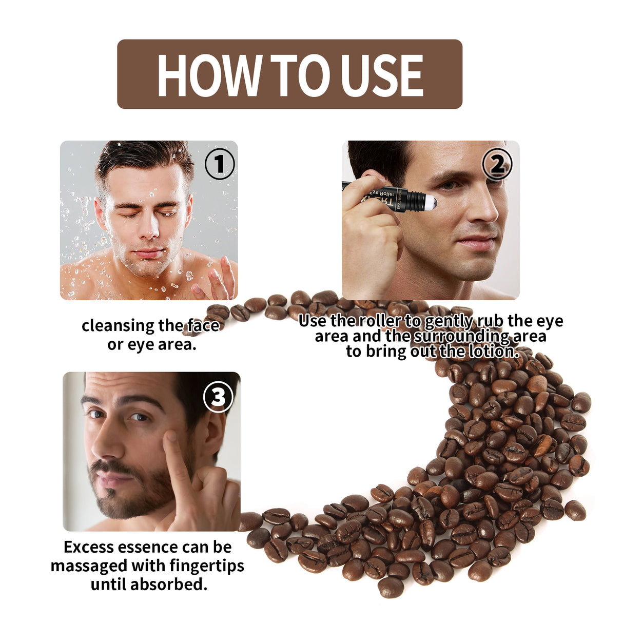 Hydrating Eye Roller For Men, Firming Lift Reduces Fine Lines, Dark Circles And Bags Under The Eyes - V.I.P Digital Presence