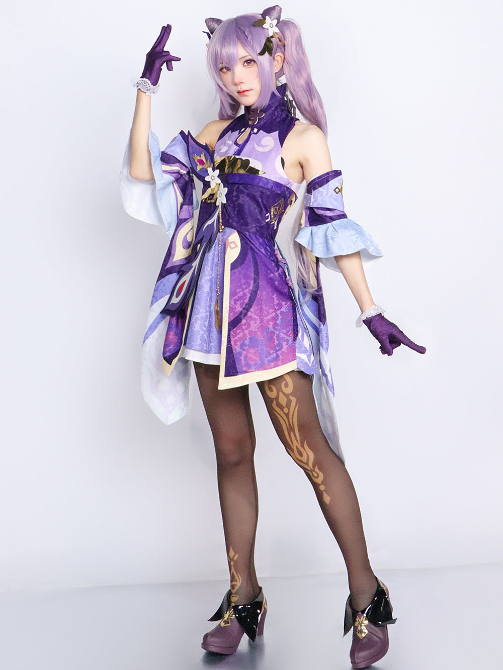 Genshin Impact cos clothing anime animation game suit Liyue seven star carved clear cosplay clothing matching shoes - V.I.P Digital Presence