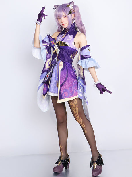 Genshin Impact cos clothing anime animation game suit Liyue seven star carved clear cosplay clothing matching shoes - V.I.P Digital Presence