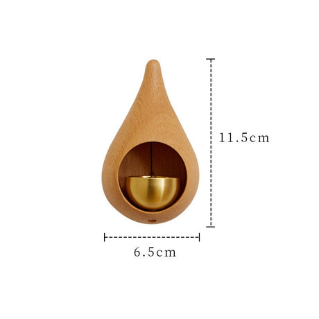 Dopamine Doorbell Water Drop Wind Chime Copper Bell Opening Reminder Hanging Ornament Housewarming Gift Magnetic Bell Fridge Magnet Decor - V.I.P Digital Presence