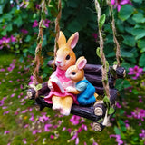 Simulated rabbit reading animal ornament - V.I.P Digital Presence