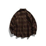 Loose casual checkered long sleeved shirt for men and women - V.I.P Digital Presence