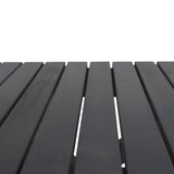 Outdoor Folding Wooden Side Table, Dark Gray, 15"D x 22.75"W x 18.25"H - V.I.P Digital Presence