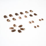 Wearing Warm Brown Brown White Double Spell Smudged Golden Texture Ins Style Manicure Patch The Finished Product Is Removable - V.I.P Digital Presence