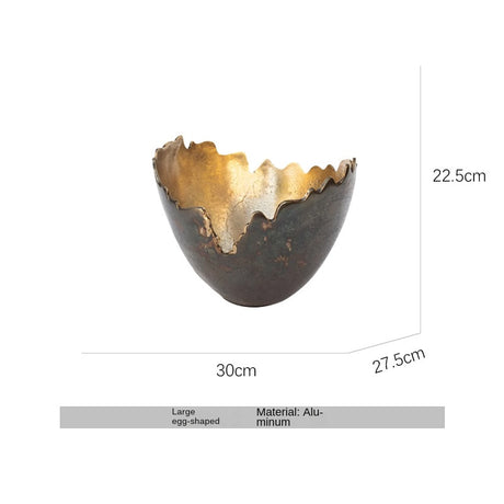 Modern Luxury Oval Edge Decorative Tray Creative Home Dining Table Fruit Plate Ornament - V.I.P Digital Presence
