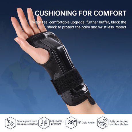 Professional skiing protective gear wrist guard outdoor sports built-in wrist guard anti-sprain protection joint - V.I.P Digital Presence