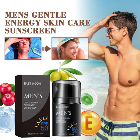 Enhanced Sunscreen For Men, Summer Outdoor Uv Protection Moisturizing Mild Refreshing Protective Cream - V.I.P Digital Presence