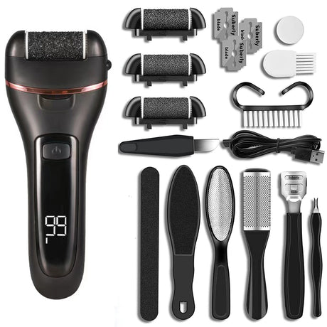 Electric foot grinder automatic rechargeable foot skin remover dead skin callus grinder pedicure tool - V.I.P Digital Presence