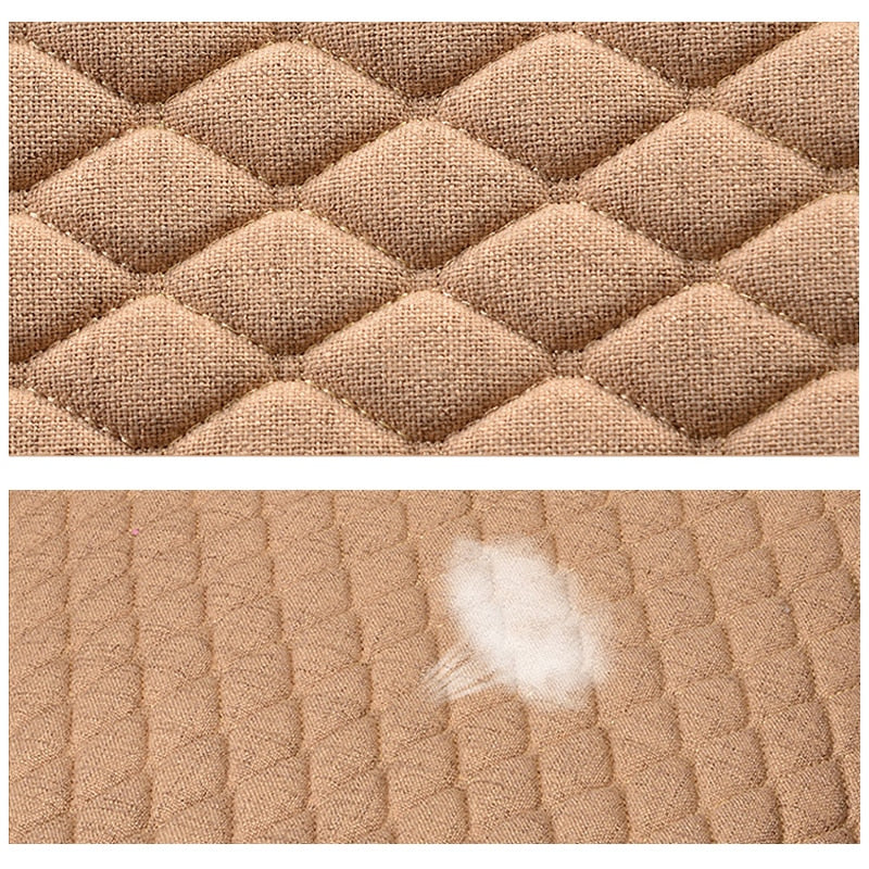 Flax Car Seat Cover Four Seasons Front Rear Linen Fabric Cushion Breathable Protector Mat Pad Auto accessories Universal Size - V.I.P Digital Presence