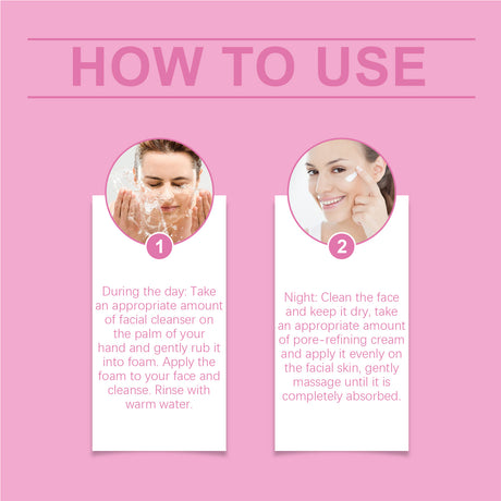 Pore Refinement Essence Set, Deeply Clean The Skin And Fine Pore Skin Cream - V.I.P Digital Presence