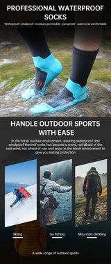 Calcetines impermeables, transpirables, para exteriores, impermeables, para senderismo, vadeo, acampada, esquí de invierno, para montar a caballo, para nieve, cálidos e impermeables.