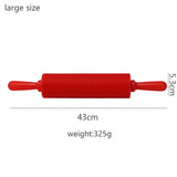 Wooden Handle Silicone Rolling Pin Rolling Pin Roller Flour Pin Small Medium And Large Household Baking Tools And Kitchenware - V.I.P Digital Presence