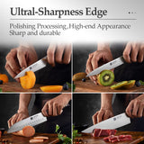 XINZUO Kitchen Tools 6 PCS Kitchen Knife Set of Utility Cleaver Chef Bread Knife High Carbon German Stainless Steel Knives sets - V.I.P Digital Presence