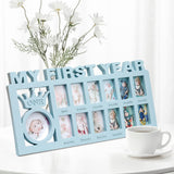 Newborn baby's 12 month growth record creative Korean style combination photo frame - V.I.P Digital Presence